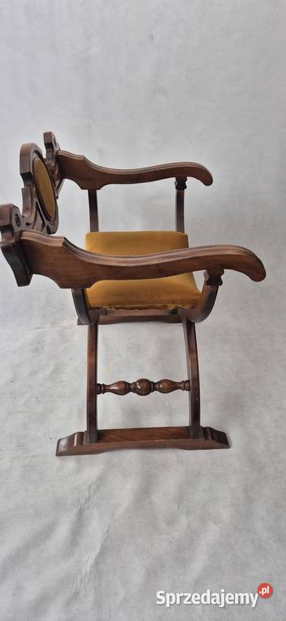 Fotel rzymski Dantego składany Włochy 2 Warszawa