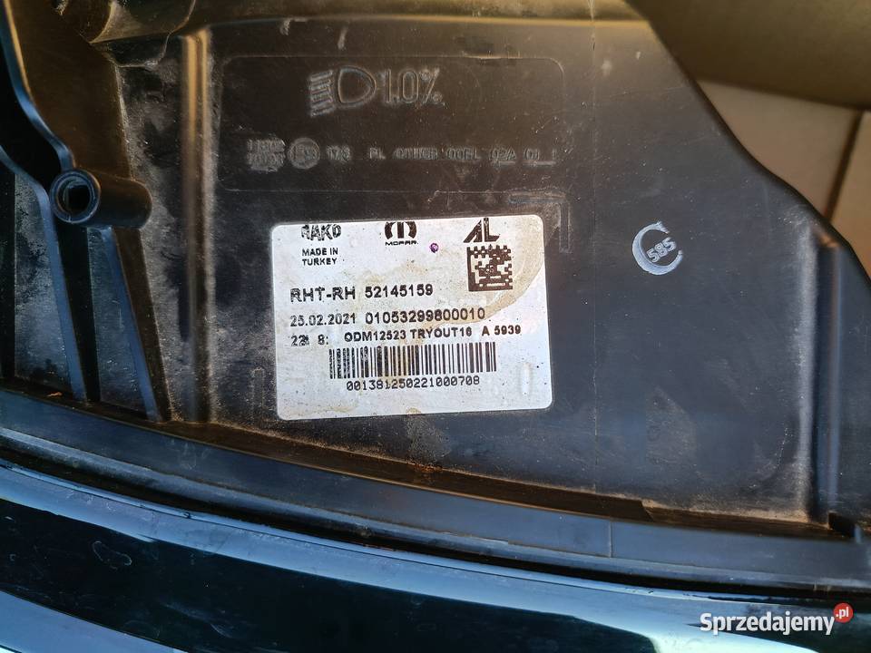 Lampa przednia prawa Fiat Tipo 2016 osobowe