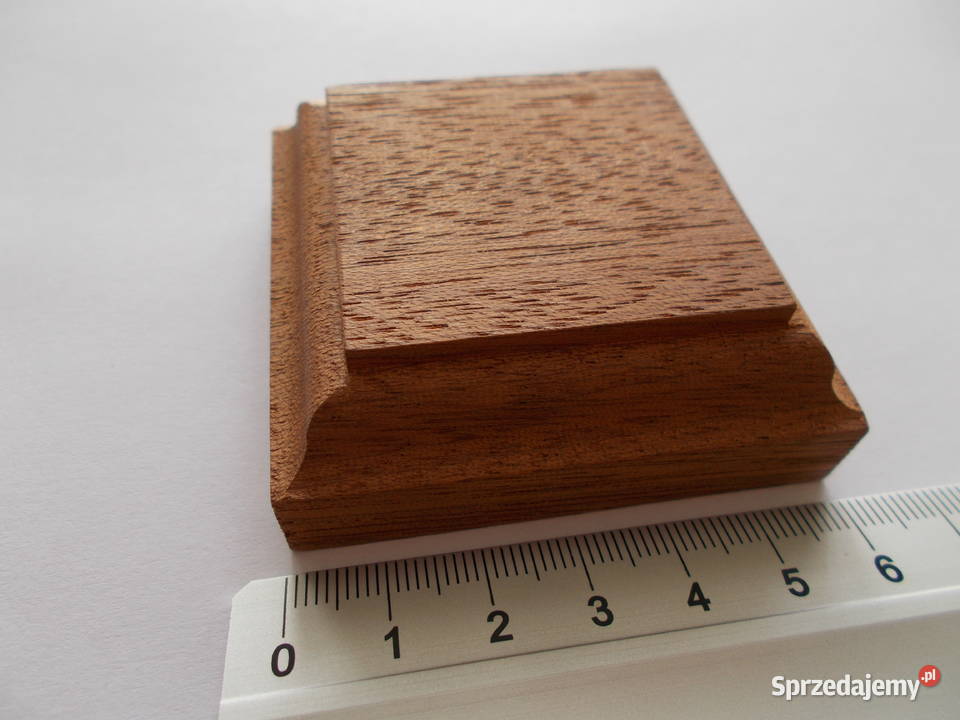 Podstawka mahoniowa mahoń pod modele dioramy Modelarstwo Ruda Śląska