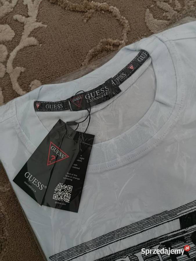 Tshirt męski Guess Regular Fit duże logo rozmiar podlaskie Białystok