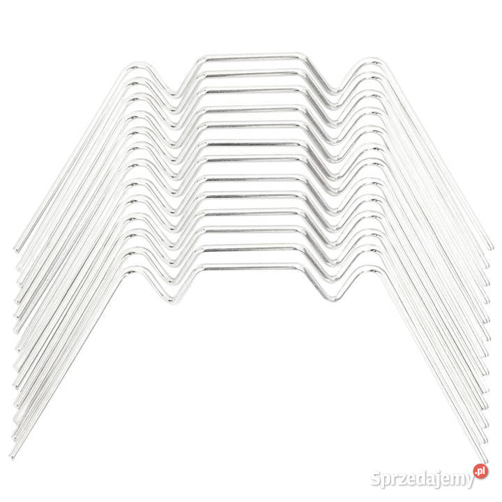 Spinki do szklarni 100 w kształcie W stal
