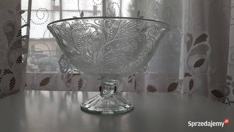 Owocarka Kaszmir Ząbkowice szkło PRL Porcelana i szkło Porcelana i szkło