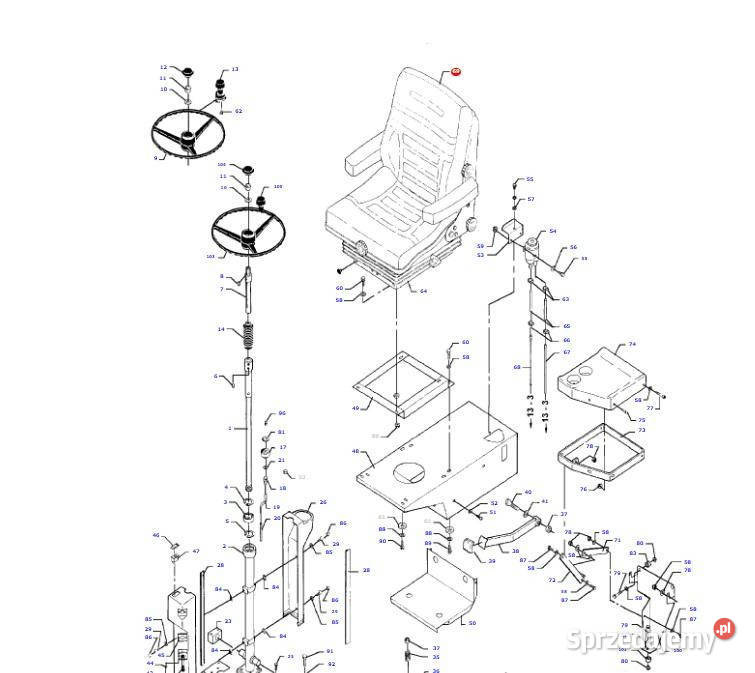 Massey Fergusson MF 30 32 siedzenie fotel sprzedam