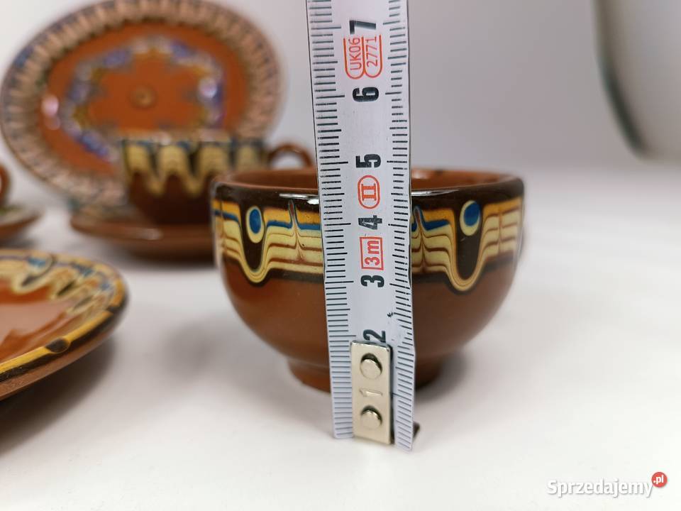 Zestaw naczyń Bułgaria filiżanki dzbanek patera