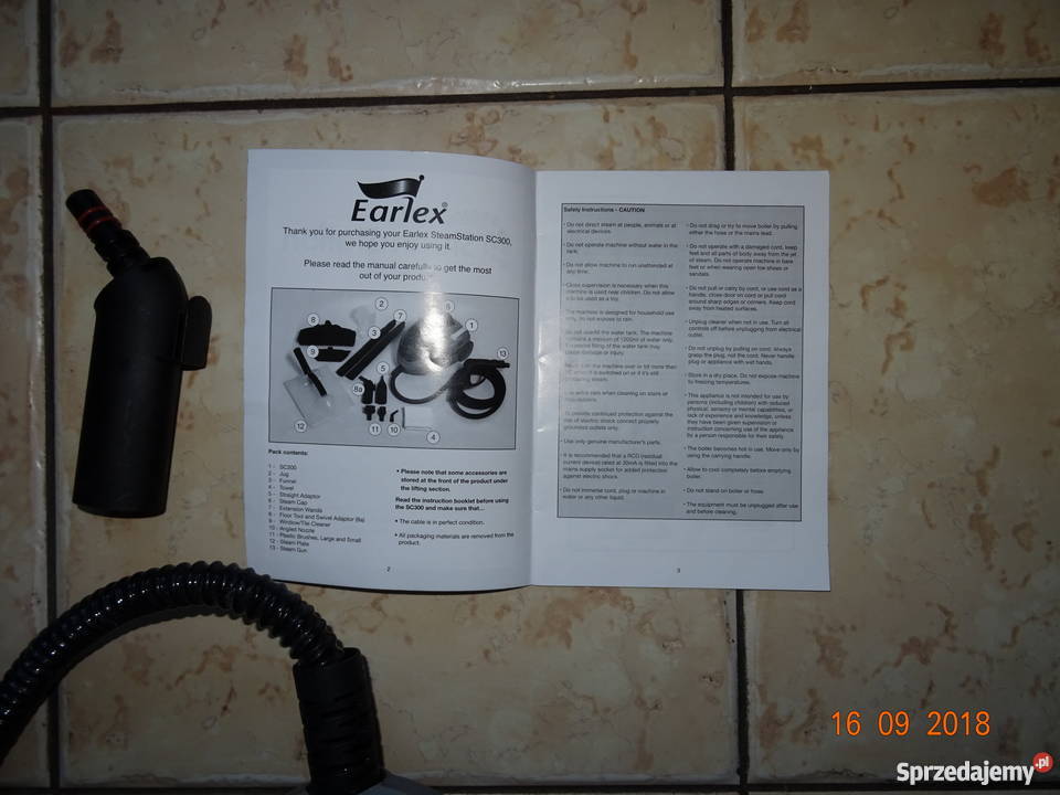 Urządzenie parowe SC300 plus części zapasowe Łódź