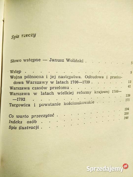 Warszawa Sasów i Stanisława Augusta pierwsze