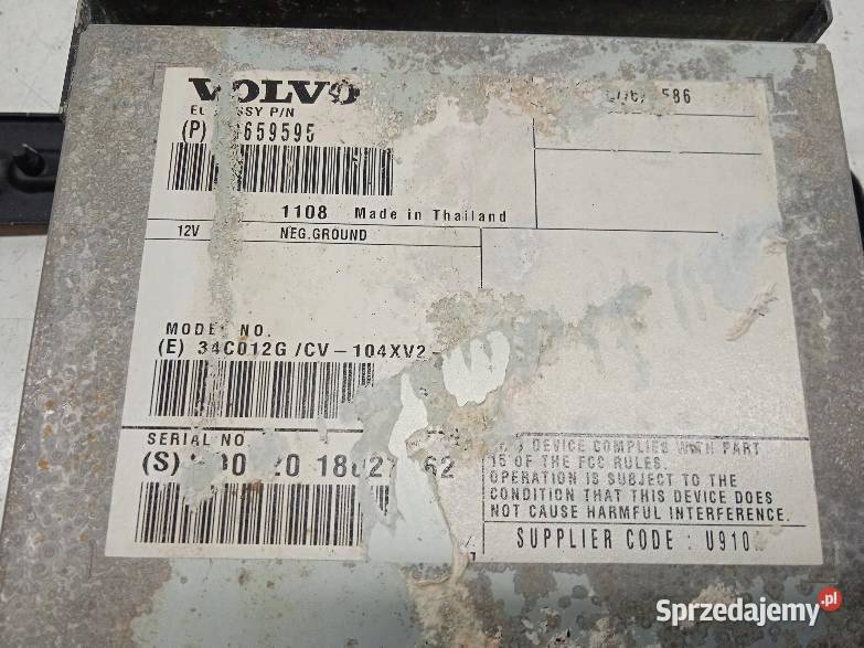 WZMACNIACZ RADIA 30659595 Volvo S60 II 2010