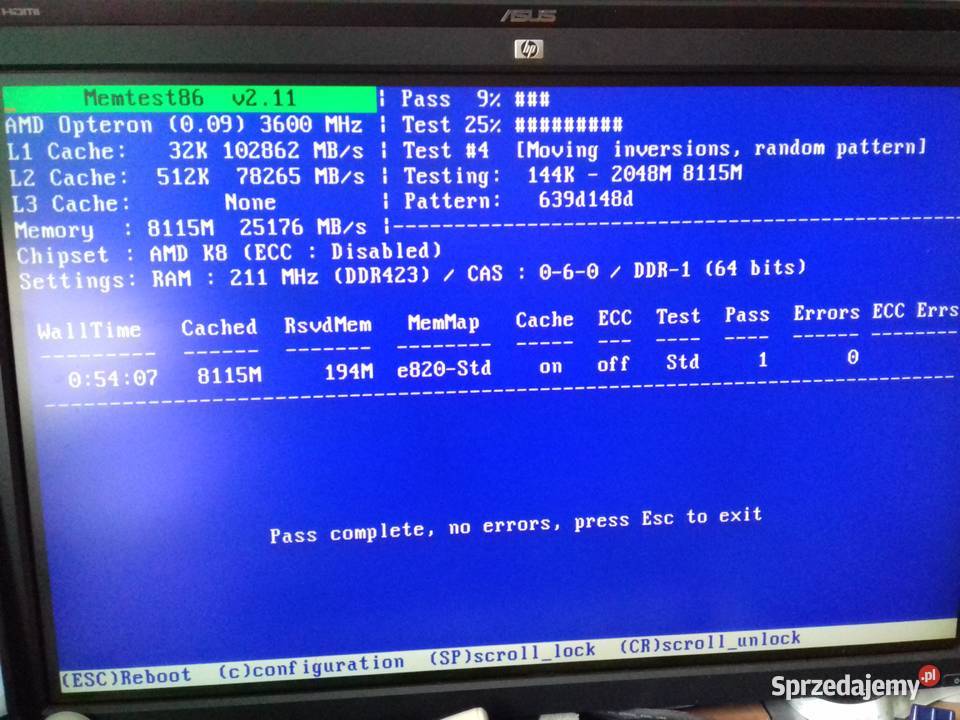 Kingston Fury Beast DDR4 8GB sprawna 3200MHz