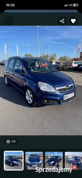 Opel Zafira 19 CDTI 120 7os OC i przegląd 2027 manualna Warszawa