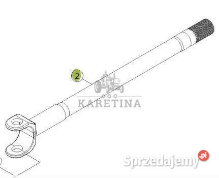 Claas AXION 810 850 870 Długa Półoś Przedniej wielkopolskie Jastrzębniki