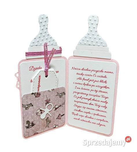 Kartka na Baby Shower ręcznie robiona Wejherowo