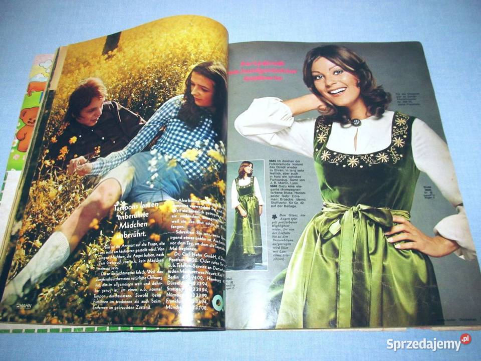 Burda Moden 101971 magazyn mody wykroje Vintage Skępe