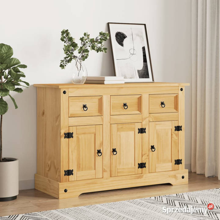 Szafka Corona brązowa 112x43x78 drewno sosny Warszawa