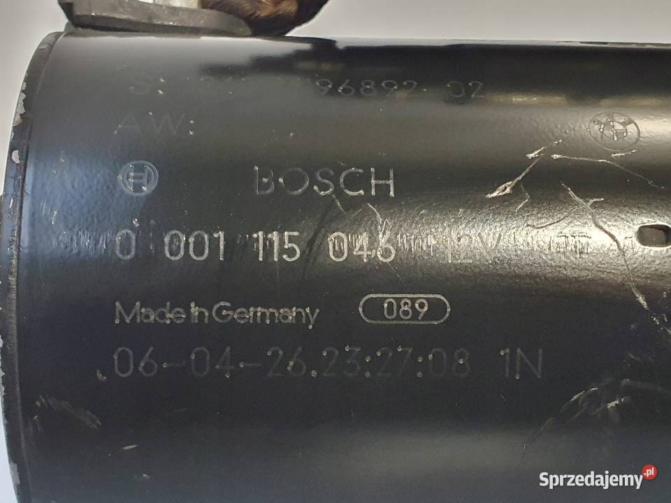 ROZRUSZNIK BMW E90 330D 30 D bosch 0001115046 osobowe Chełm