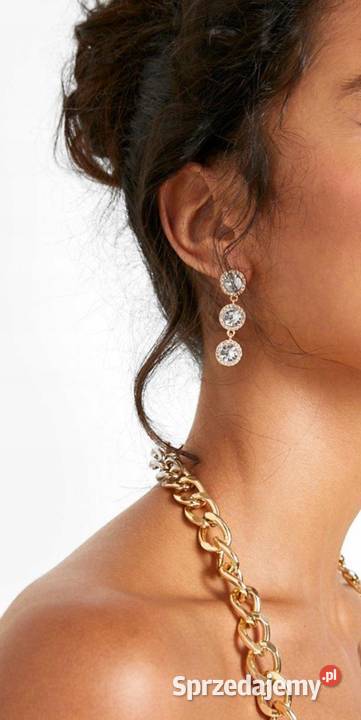 ASOS Bogato zdobione kolczyki ślubne z Londynu Kraków