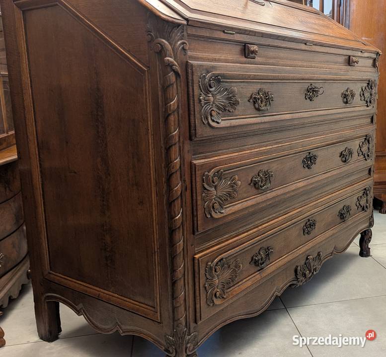 potęzny wspaniały dębowy sekretarzyksklep Dąbrowa Górnicza