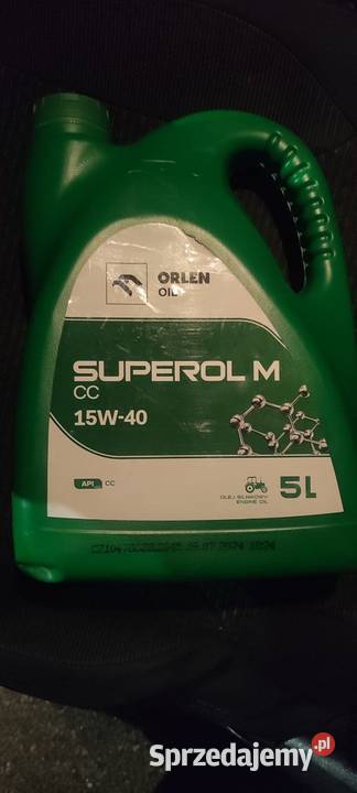 Olej silnikowy ORLEN Superol M 15W40 5L NOWY Oleje silnikowe podlaskie Łomża