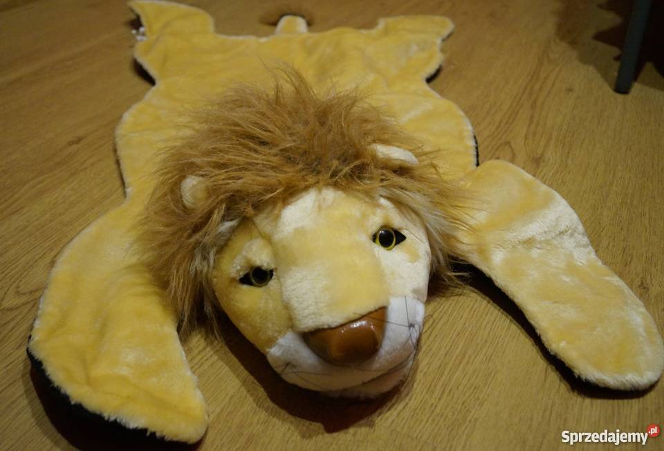 Lew dywanik pluszowy dziecięcy zabawka leżanka Jarosław