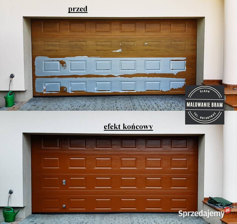 Malowanie BRAMA GARAŻOWA renowacja wiśniowski Radom