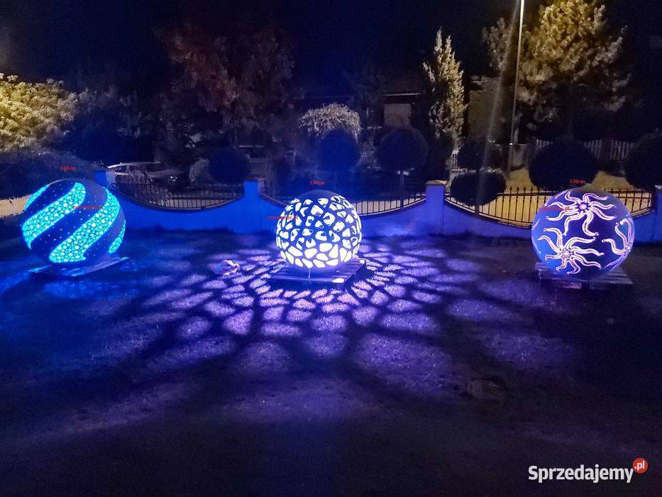 Smok Lampa Led RGB h200 Dekoracja ogrodowa Szczecin