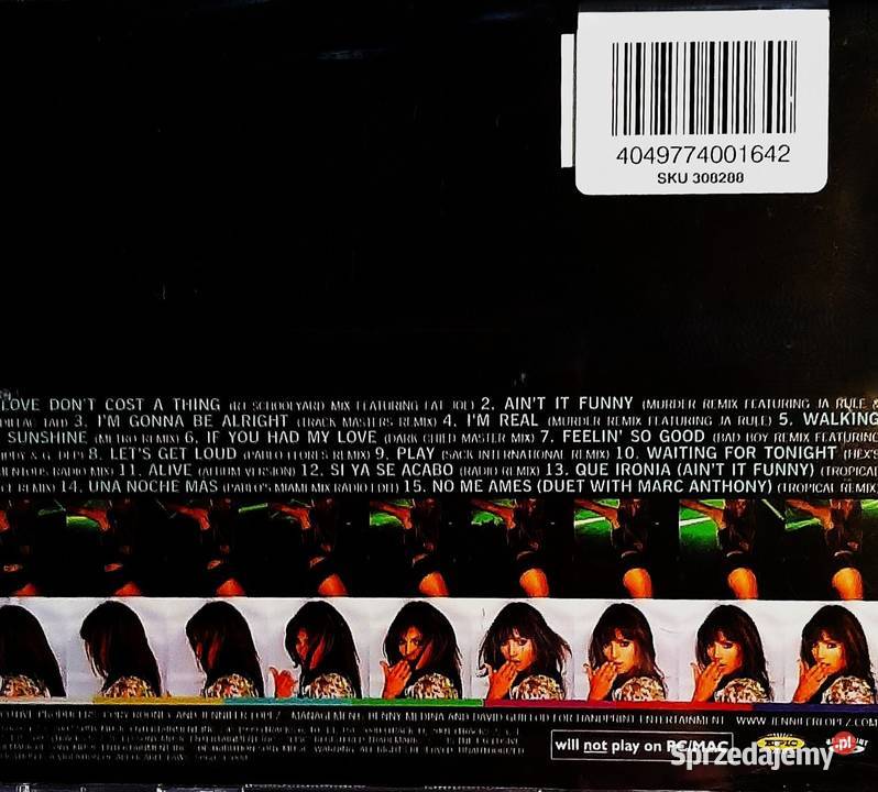CD Nowa Album CD JENNIFER LOPEZ J To Tha L O The Ostrów Mazowiecka