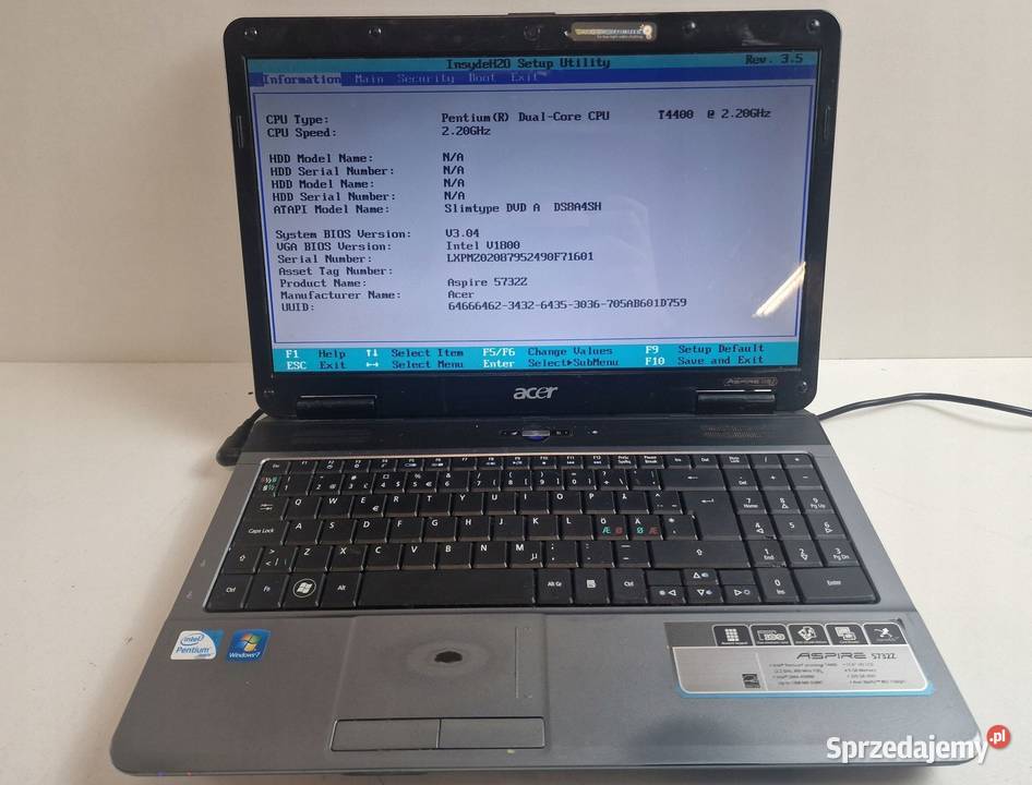 Acer Aspire 5732Z Warszawa