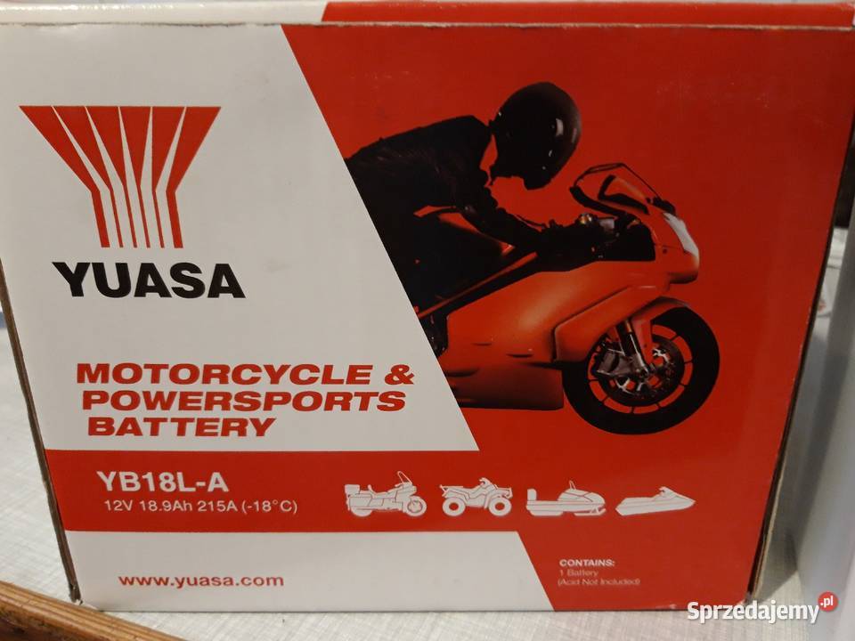 Akumulator rozruchowy Yuasa YB18LA Varta Exide mazowieckie Warszawa