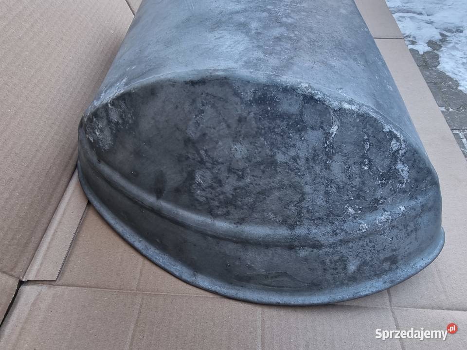 Siewnik ręczny ocynkowany PRL stary do siania Lublin