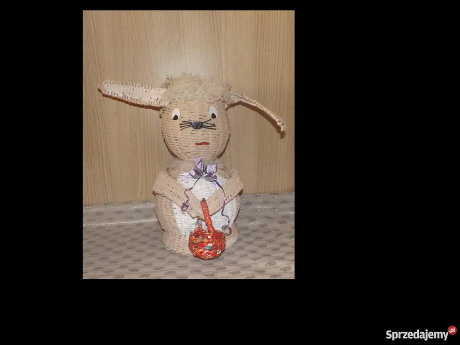 Koszyk zając wiklina papierowa lubelskie Lublin