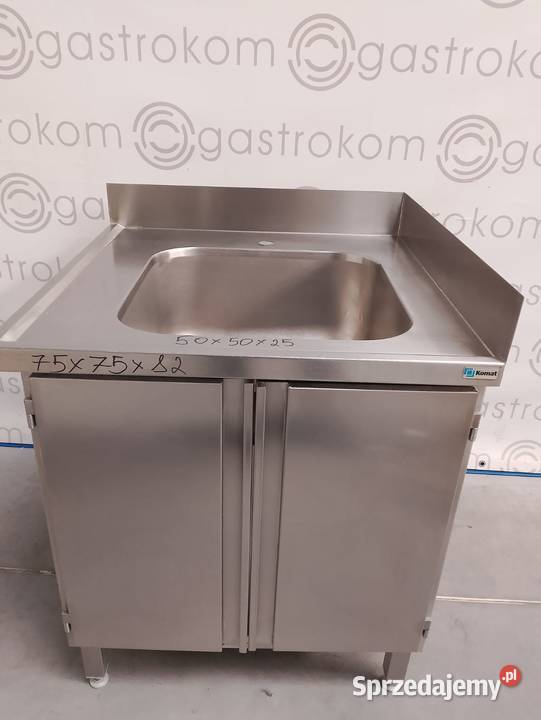 Stół ze zlewem drzwi  skrzydłowe Komat 75x75x85 dolnośląskie Wrocław