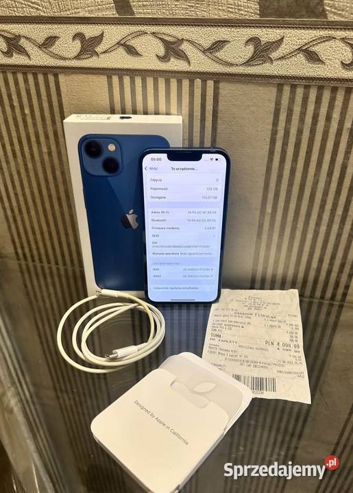 iPhone 13 blue 128 gb małopolskie Zakopane sprzedam