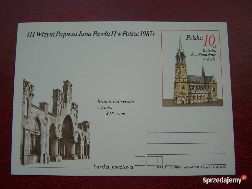 Polska 1987 Całosta czysta III Wizyta Jana Pawła Tychy