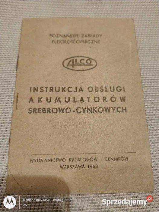 Instrukcja obsługi akumulatorów 195663 Serock sprzedam