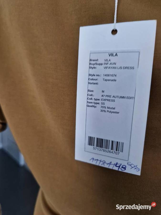 Sukienka w kolorze musztardowym Nowogard