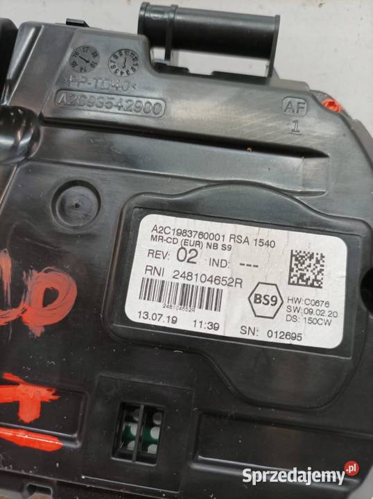 LICZNIK EU 248104652R 17 D Renault Talisman I