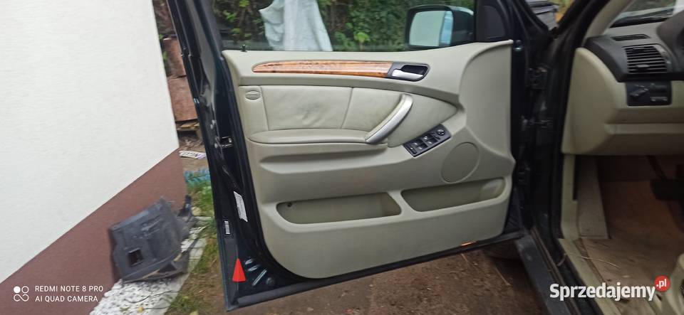 bmw x5 fotele boczki tylnia kanapa jasny srodek śląskie Imielin sprzedam