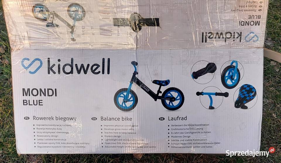 Rowerek biegowy Kidwell Mondi Blue opony 12 z Łosie
