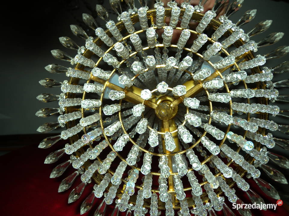 Żyrandol kryształowy Maria Theresa z sopelkami Oświetlenie Katowice sprzedam