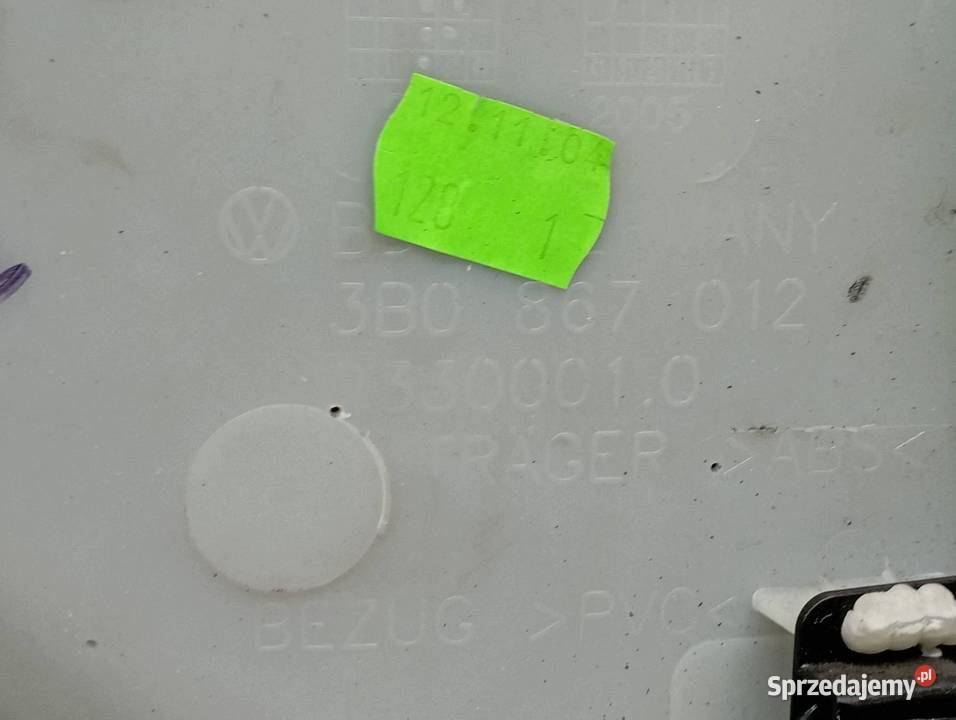 TAPICERKA BOCZEK PRAWY PRZÓD PASAŻERA SKÓRA