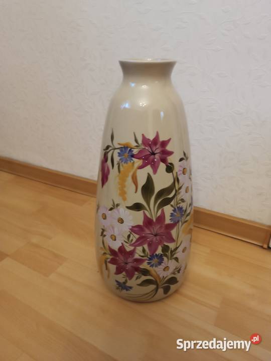 Ładny duży wysoki wazon Łąki Kozielskie