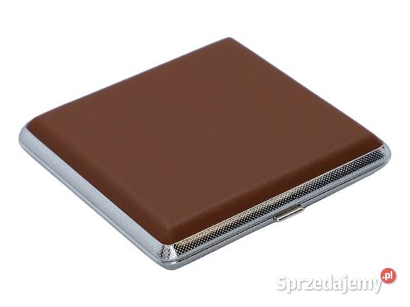 Metalowa Papierośnica Pokryta Gładką Ekoskórą śląskie Ostrowy nad Okszą