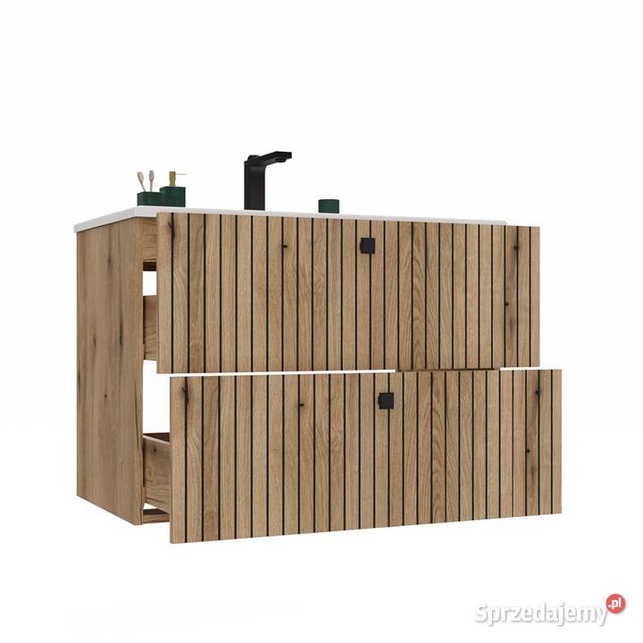 Szafka pod umywalkę TIGO 80 2S Dąb Evoque Łazienkowe