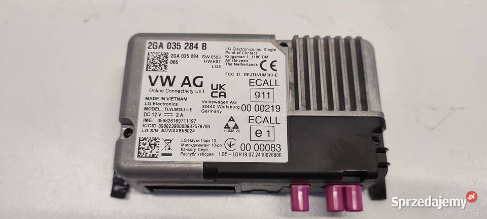 VW TIGUAN II ALLSPACE MODUŁ STEROWNIK ONLINE