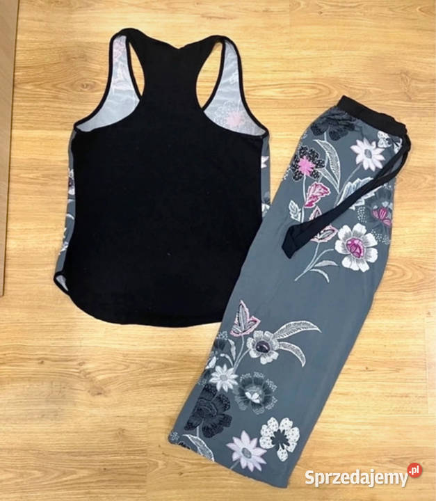 Komplet piżamowy Grey Floral w kwiaty komplet łódzkie Łódź