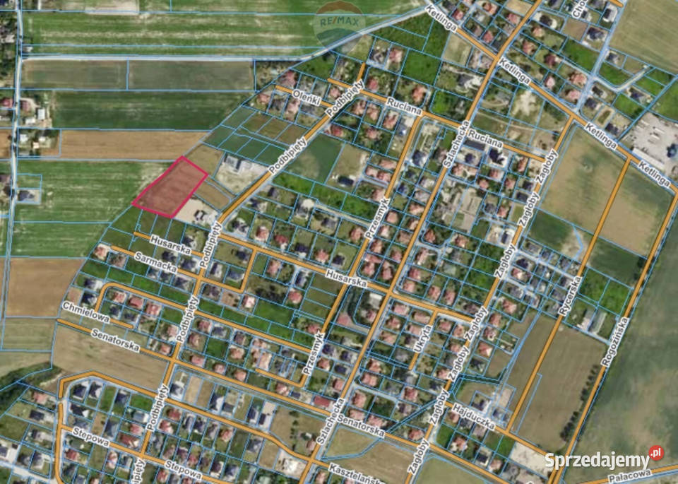 Prestiżowa działka 5306 m 8 min centrum Płocka Nowe Gulczewo