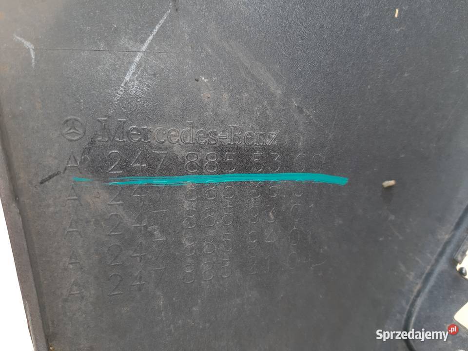 MERCEDES BKLASA W247 ZDERZAK PRZÓD PRZEDNI PDC lubuskie