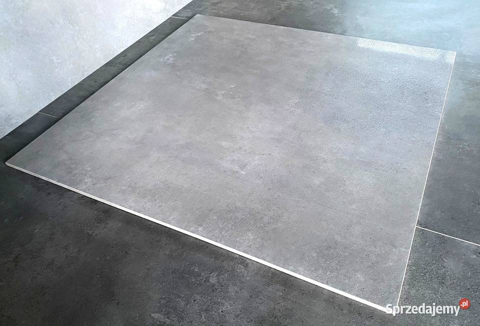 Gres betonopodobny grafit 80x80 duży rozmiar łódzkie