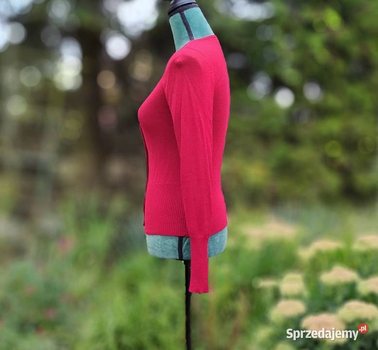 Sweter kardigan Reserved S 36 czerwony czerwony Szczecin