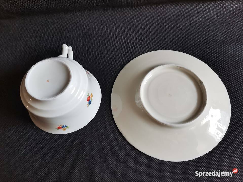 Stara filiżanka Łucja porcelana Giesche Art Deco Porcelana i szkło Katowice