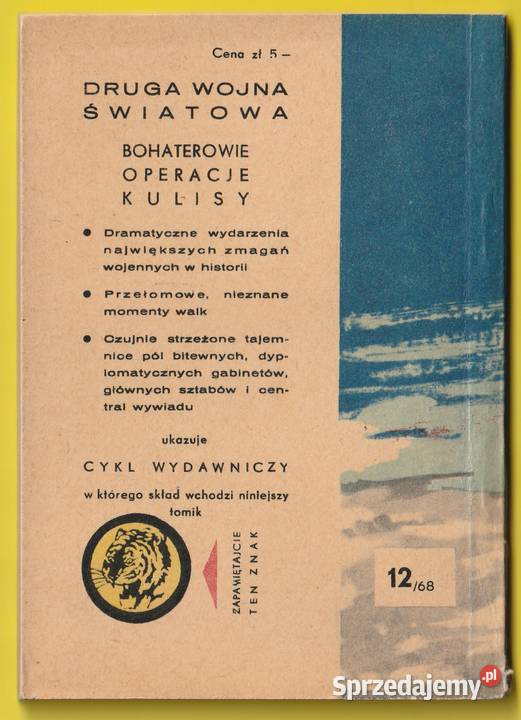 ŻÓŁTY TYGRYS OSTATNIA SZARŻA 1968 łódzkie Łódź
